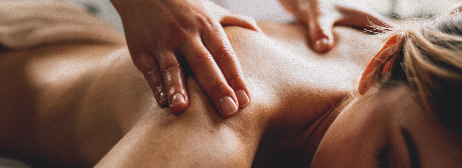 Relaxing massage therapy session